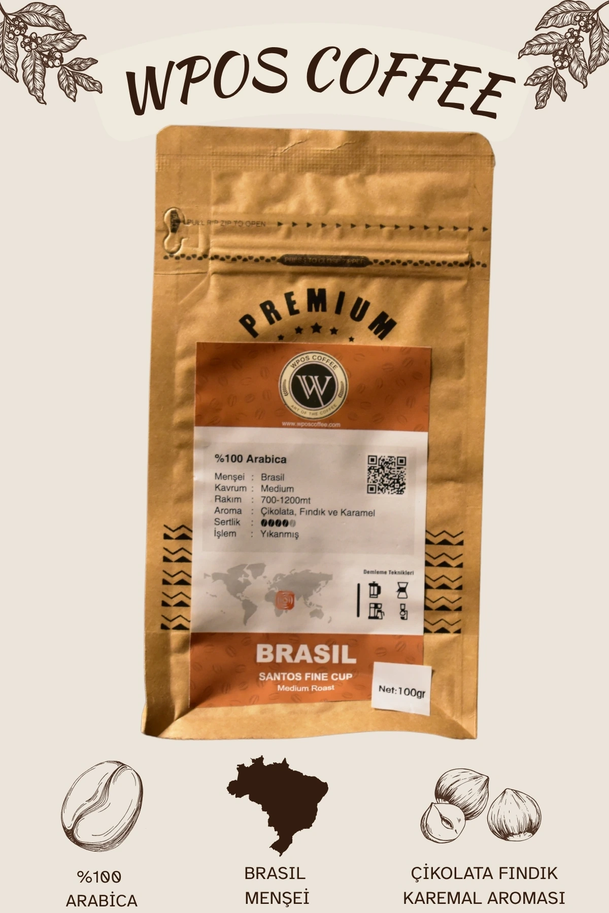 WPOS Coffee – Brasil Santos Fine Cup
